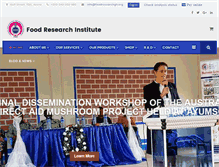 Tablet Screenshot of foodresearchgh.org